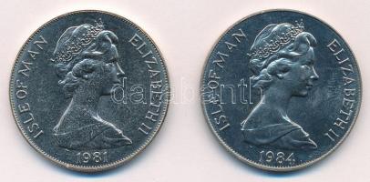 Man-sziget 1981. 1C Cu-Ni "Fülöp edinburgh-i herceg" + 1984. 1C Cu-Ni "Los Angeles Ol...