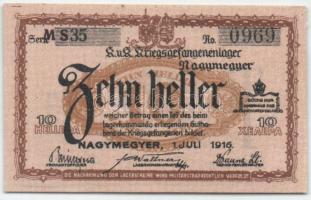 Nagymegyer/hadifogolytábor 1916. 10f "MS"(Museum Serie) T:I