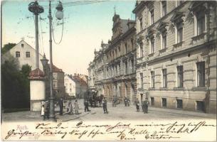 1905 As, Asch; Kaiserstrasse, Hotel Geyer / street (EK)