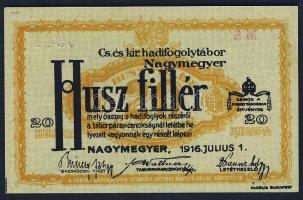 Nagymegyer/hadifogolytábor 1916. 20f "MS"(Museum Serie) T:I