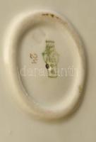 Zsolnay Zsuzsanna (térdelő női akt), kézzel festett, jelzett, apró kopásnyomokkal, m: 22,5 cm