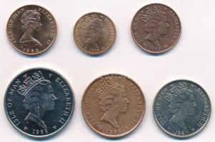 Man-sziget 1982-1987. 1/2p-10p (6xklf) T:1-,2
Isle of Man 1972-1987. 1/2 Penny - 10 Pence (6xdiff) ...