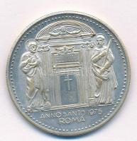 Vatikán 1975. "VI. Pál pápa / Szentév" ezüstözött fém emlékérem (35mm) T:2 patina
Vatican...