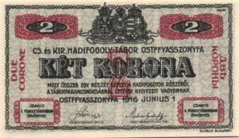 Ostffyasszonyfa/hadifogolytábor 1916. II.kiadás 2K T:I