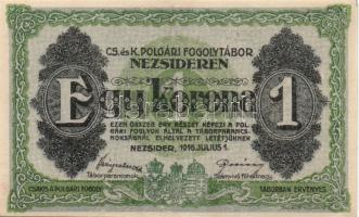 Nezsider/hadifogolytábor 1916. 1K T:I