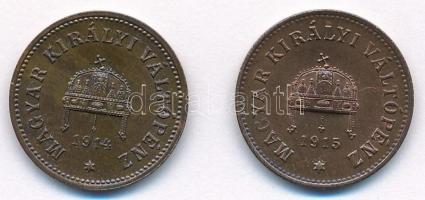 1914KB-1915KB 2f Br (2x) T:1- Adamo K2