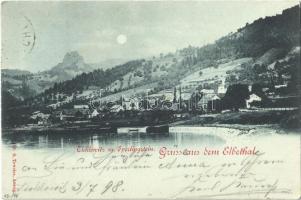 1898 Techlovice (Tichlowitz), Sperlingstein (Elbethal) / Vrabinec