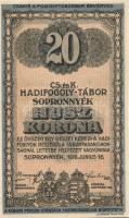 Sopronnyék/hadifogolytábor 1916. 20K T:I