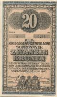 Sopronnyék/hadifogolytábor 1916. 20K T:I