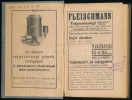 1931 Tejgazdasági zsebkönyv. 1931. V. évf. Szerk.: Dr. Gratz Ottó, Dr. Valkó Rudolf és Törs Antal kö...