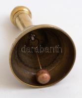 Réz csengő, réz nyéllel 14 cm