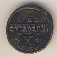 1706(?) X Poltúra "Rákóczi szabadságharc" évszám hibásan verve "O"-nak látszó! T:2- R!