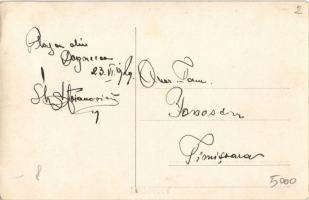 1929 Dognácska, Dognatschka, Dognecea; fürdőzők a bányatóban / bathing people in the quarry lake. ph...