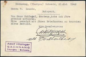 Switzerland 1949 Svájc 1949