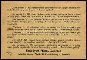 Switzerland 1946 Svájc 1946