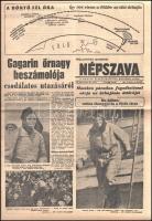 1961 A Népszava 89. évfolyamának 88. száma, címlapon az űrutazásról szóló cikkel