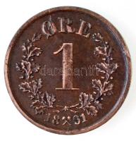 Norvégia 1891. 1ö Br T:2 ph. 
Norway 1891. 1 Öre Br C:XF edge error
Krause KM#352