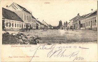 1903 Zalaszentgrót, Fő tér, Korona szálloda. Nagy Sándor kiadása (Rb)