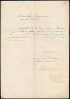 cca 1940 XIV. kerületi elöljáróság mérnöki hivatalához címzett használati engedélykérés