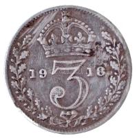 Nagy-Britannia 1918. 3P Ag "V. György" T:2-,3
Great Britain 1918. 3 Pence Ag "George...