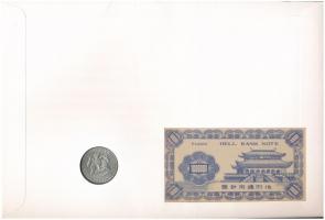 Amerikai Egyesült Államok "John F. Kennedy" érmés és bankjegyes, pecsételt boríték benne 1...