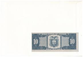 Ecuador 1986. 10S borítékban, alkalmi bélyeggel és bélyegzéssel T:I
Ecuador 1986. 10 Sucres in enve...