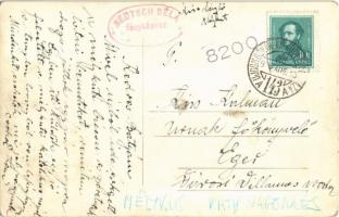 ~1930 Mélykút, Katolikus Nagygyűlés a főtéren. A templomból fényképezve. Deutsch Béla photo