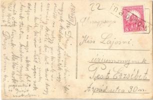 1926 Gyömrő, Pirike Villa. photo + "GYÖMRŐ P.U."  (r)