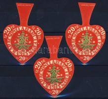 1915 3db Karácsonyt a harctéren gomblyukkitűző