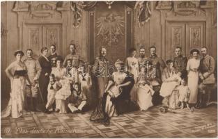 Das deutsche Kaiserhaus / the Prussian royal family, Wilhelm II, Augusta Victoria of Schleswig-Holstein, Crown Prince Wilhelm, etc.