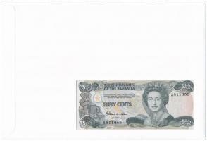 Bahamák 1984. 50c felbélyegzett borítékban, bélyegzéssel T:I 
Bahamas 1984. 50 Cents in envelope wi...