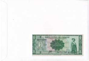 Paraguay 1952. 1G felbélyegzett borítékban, bélyegzéssel T:I 
Paraguay 1952. 1 Guarani in envelope ...