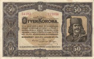 1920. 50K (2x) + 100K (2x) T:II/III+,III