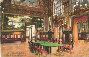 Monte Carlo, Salle du Trente-et-Quarante / room interior - from postcard booklet (Rb)