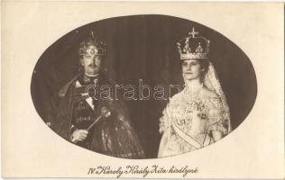 IV. Károly király és Zita királyné / Charles I of Austria and Zita of Bourbon-Parma (13,6 cm x 8,5 cm)