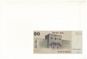 Izrael 1978. 50S, felbélyegzett borítékban, bélyegzéssel T:I 
Israel 1978. 50 Sheqalim in envelope ...