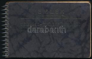 cca 1930 Szováta Gyógyfürdő, kisméretű spirálos leporelló, 20 képpel, 6×9 cm