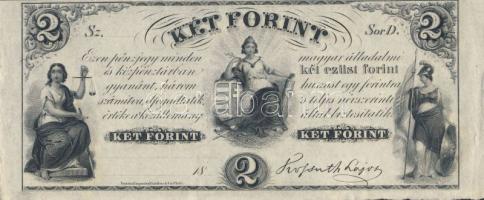 Emigrációs Kossuth-bankó 18.. 2Ft T:I