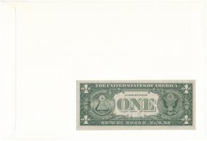 Amerikai Egyesült Államok 1985. 1$ felbélyegzett borítékban, bélyegzéssel T:I USA 1985. 1 Dollar in ...