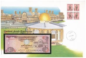 Egyesült Arab Emirátusok 1995. 5D borítékban, alkalmi bélyeggel és bélyegzéssel T:I United Arab Emirates 1995. 5 Dirhams in envelope with stamps and cancellations C:UNC