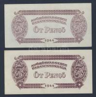 1944. 5P "V.H." (2x) T:I-