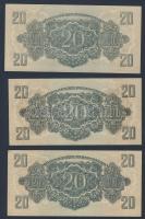 1944. 20P "V.H." (3x) T:II