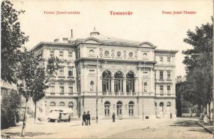 1910 Temesvár, Timisoara; Ferenc József színház / Franz Josef-Theater / theatre (EK)