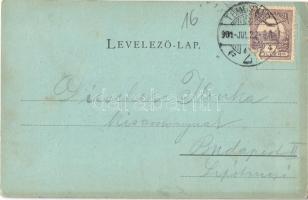 1901 Temesvár, Timisoara; Városi színház. Edgar Schmidt 6032. / Städtisches Theater / theatre (EK)