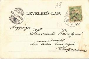 1903 Temesvár, Timisoara; Józsefváros, Bonnáz utca, zárda és templom. Moravetz Gyula kiadása / Iosef...