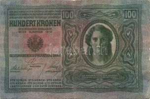 1912. 100K (2x) + 1915. 50K (1x) román ellenbélyegzőkkel T:II,II/III