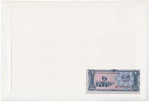 Laosz 1979. 1K felbélyegzett borítékban, bélyegzéssel T:I 
Lao 1979. 1 Kip in envelope with stamp a...