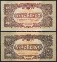 1944. 100P "V.H." (2x) T:I