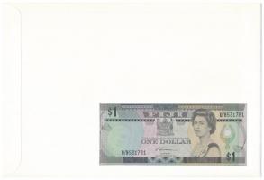 Fidzsi-szigetek 1987. 1$ borítékban, alkalmi bélyeggel és bélyegzéssel T:I
Fiji 1987. 1 Dollar in e...