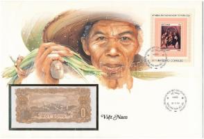 Vietnam 1976. 1D felbélyegzett borítékban, bélyegzéssel T:I  Vietnam 1976. 1 Dong in envelope with stamp and cancellation C:UNC